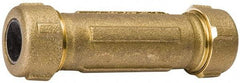 Value Collection - 1/2" Pipe, 3/4" Copper Tube, Brass Compression Pipe Coupling - 125 psi WOG Rating - Americas Industrial Supply
