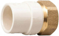 Value Collection - 1/2" CPVC Plastic Pipe Female Adapter - Schedule 40, FIP End Connections - Americas Industrial Supply