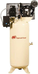 Ingersoll-Rand - 5 hp, 60 Gal Stationary Electric Vertical Air Compressor - Three Phase, 175 Max psi, 14 CFM, 460 Volt - Americas Industrial Supply