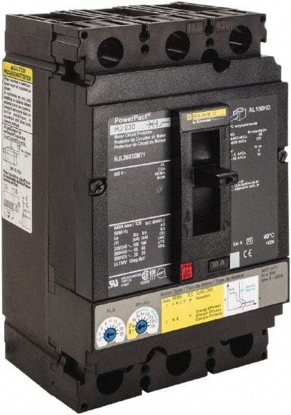 Square D - 30 Amp, 600 V, 3 Pole, Panel Mount Circuit Breaker - Electronic Trip, Multiple Breaking Capacity Ratings - Americas Industrial Supply