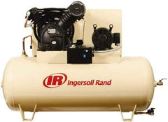 Ingersoll-Rand - 10 hp, 120 Gal Stationary Electric Horizontal Screw Air Compressor - Three Phase, 175 Max psi, 35 CFM, 460 Volt - Americas Industrial Supply