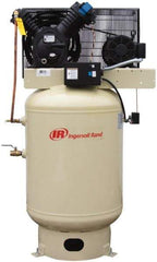 Ingersoll-Rand - 10 hp, 120 Gal Stationary Electric Vertical Air Compressor - Three Phase, 175 Max psi, 35 CFM, 460 Volt - Americas Industrial Supply