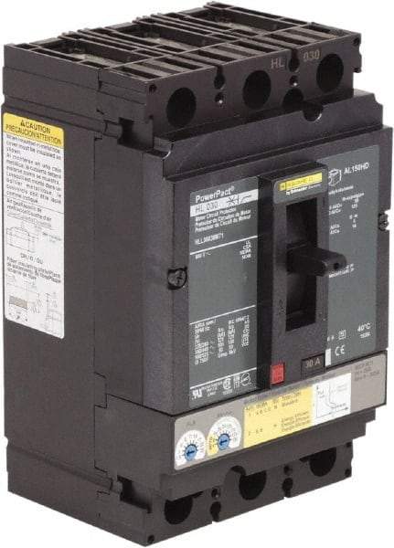 Square D - 30 Amp, 600 V, 3 Pole, Panel Mount Circuit Breaker - Electronic Trip, Multiple Breaking Capacity Ratings - Americas Industrial Supply