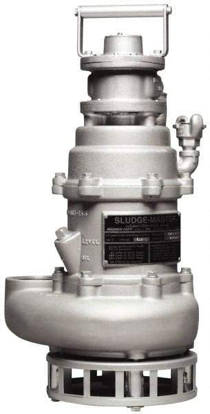 SandPIPER - 1/2" NPT, Submersible, Air Operated Diaphragm Pump - Aluminum Housing - Americas Industrial Supply