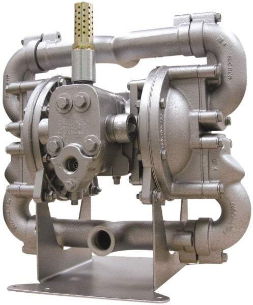 SandPIPER - Air Operated Diaphragm Pump - Neoprene Diaphragm, Aluminum Housing - Americas Industrial Supply