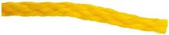 Value Collection - 1,000' Max Length Polypropylene Hollow Braid Flexible Rope - 1/4" Diam, 124 Lb Capacity - Americas Industrial Supply