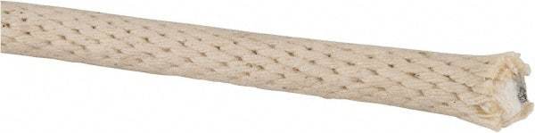 Made in USA - 1,000' Max Length Cotton Solid Braid Rope - 3/8" Diam, 124 Lb Capacity - Americas Industrial Supply