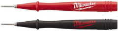 Milwaukee Tool - Red/Black Electrical Test Equipment Probe - Use with 2205-20, 2206-20, 2207-20, 2216-20, 2217-20, 2235-20, 2236-20, 2237-20, 2238-21 & 2239-21 Milwaukee Meters - Americas Industrial Supply