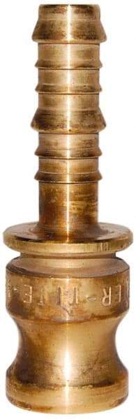 EVER-TITE Coupling Products - 1" Brass Cam & Groove Suction & Discharge Hose Male Adapter Hose Shank - Part E, 350 Max psi - Americas Industrial Supply
