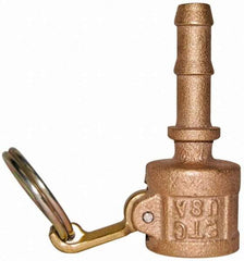 EVER-TITE Coupling Products - 4" Brass Cam & Groove Suction & Discharge Hose Female Coupler Hose Shank - Part C, 100 Max psi - Americas Industrial Supply