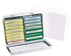 Medique - 14 & 16 Piece, 16 Person, Refill for Industrial First Aid Kit - 9-3/16" Wide x 2-3/4" Deep x 6-1/4" High, Plastic Case - Americas Industrial Supply