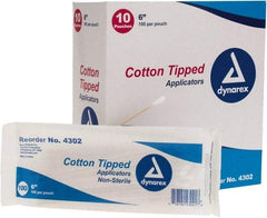 Medique - Single Ended Cotton Tip Applicator - 6 Inches Long - Americas Industrial Supply