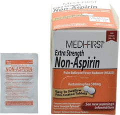 Medique - Medi-First Extra-Strength Non-Aspirin Tablets - Headache & Pain Relief - Americas Industrial Supply