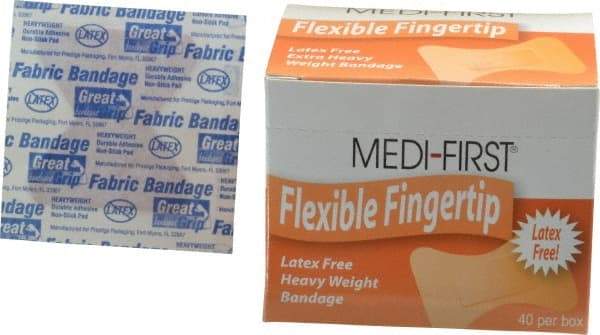 Medique - Fingertip Self-Adhesive Bandage - Woven Fabric Bandage, Latex Free - Americas Industrial Supply
