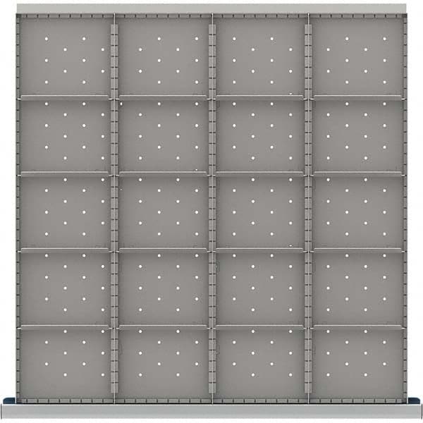 LISTA - 20-Compartment Drawer Divider Layout for 3.15" High Drawers - Americas Industrial Supply