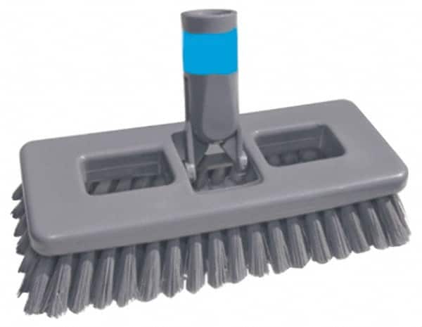 Unger - 1" Bristle Length, Polypropylene Scrub Brush - 8" Long x 3" Wide Head, 8-1/2" OAL, Plastic Block - Americas Industrial Supply
