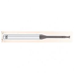 .5mm Dia. - 50mm OAL - .1mm CR-Carbide - HP End Mill-2 FL - Americas Industrial Supply