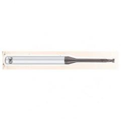 .5mm Dia. - 50mm OAL - .1mm CR-Carbide - HP End Mill-2 FL - Americas Industrial Supply