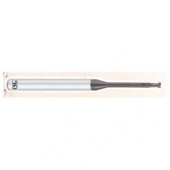 .8mm Dia. - 50mm OAL - .2mm CR-Carbide - HP End Mill-2 FL - Americas Industrial Supply