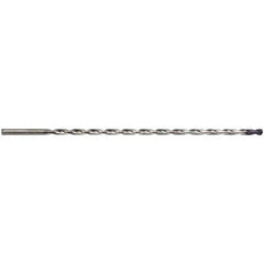 Extra Length Drill Bit: 0.1575″ Dia, 135 °, Solid Carbide TiAlN Finish, Spiral Flute, Straight-Cylindrical Shank, Series 6512