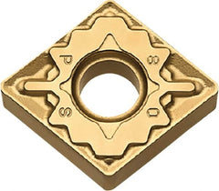 Kyocera - CNMG431 PS Grade CA5525 Carbide Turning Insert - TiCN/Al2O3/TiN Finish, 80° Diamond, 1/2" Inscr Circle, 3/16" Thick, 1/64" Corner Radius - Americas Industrial Supply
