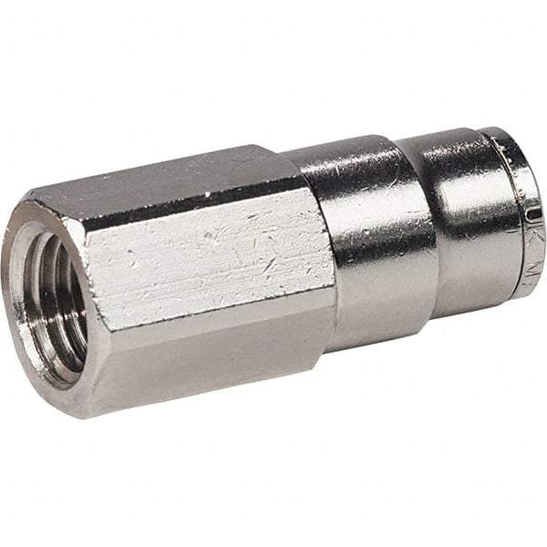 Dynabrade - Female NPT Pneumatic Hose Press-On Swivel Fitting - 3/8" Hose ID - Americas Industrial Supply