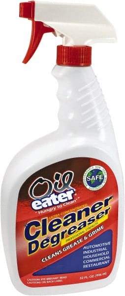 Oil Eater - 2-Butoxyethanol Multipurpose Cleaner/Degreaser - 32 oz. Spray Bottle, 30°F Freezing Point - Americas Industrial Supply