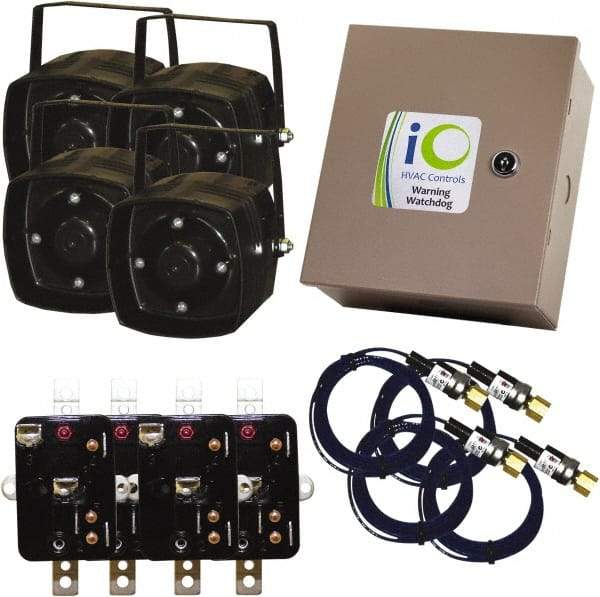 iO HVAC Controls - 1 or 3 Phase, 24 VAC, 0-2A Amp, 2 Max Fuse A, Air Conditioner Theft Alarm - 11" Wide x 11" Deep x 11" High, For Use with Condensing Unit - Americas Industrial Supply