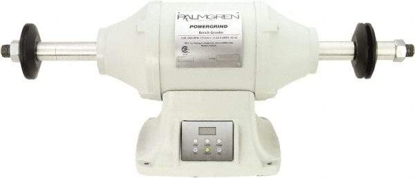 Palmgren - 10" Wheel Diam x 1" Wheel Width, 1-1/2 hp Buffer - 1" Arbor Hole Diam, 1 Phase, 3,000 Max RPM, 115/240 Volts - Americas Industrial Supply