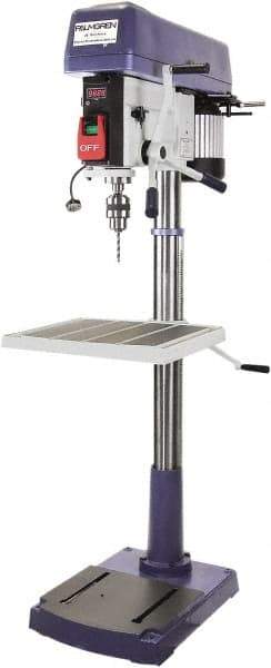 Palmgren - 20" Swing, Step Pulley Drill Press - 16 Speed, 1-1/2 hp, Single Phase - Americas Industrial Supply