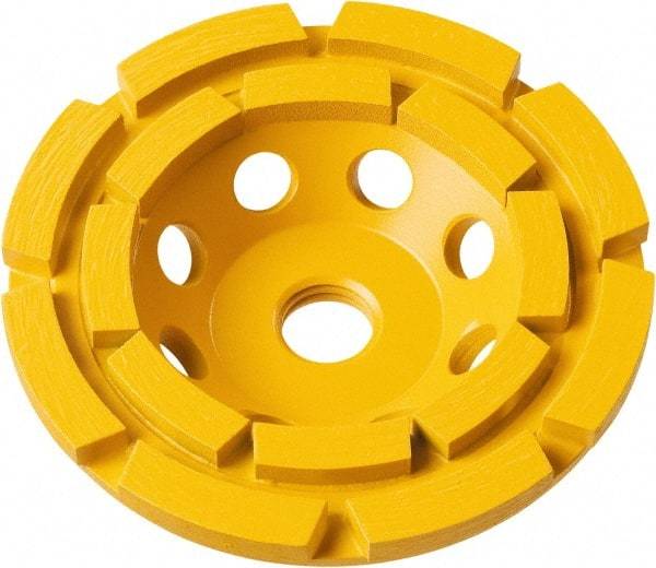 DeWALT - 5" Diam x 5/8" Hole x 1.1" Thick, I Hardness, Surface Grinding Wheel - Diamond, Type 11C9, Medium/Fine Grade - Americas Industrial Supply