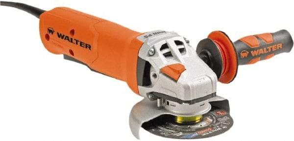 WALTER Surface Technologies - 4" Wheel Diam, 10,500 RPM, Corded Angle & Disc Grinder - 5/8-11 Spindle - Americas Industrial Supply