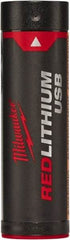 Milwaukee Tool - 4 Volt Lithium-Ion Power Tool Battery - 2.5 Ahr Capacity, 2 hr Charge Time, Series RED LITHIUM - Americas Industrial Supply