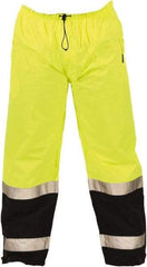 Tingley - Size XL Polyurethane on 75 Denier Ripstop Polyester High-Visibility Pants - Snap Closure, No Pockets, 44" to 46" Waist, 31" Inseam, Yellow/Green, ANSI 107-2015 Class E - Americas Industrial Supply