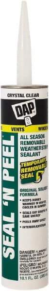 DAP - 10.1 oz Cartridge Clear Polyurethane Caulk - -20 to 100°F Operating Temp, 10 min Tack Free Dry Time, 1 hr Full Cure Time - Americas Industrial Supply