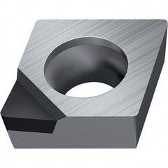 Walter - CCGT FS-1 Grade WDN10 Turning Insert - Polycrystaline Diamond Finish, 80° Rhombic, 9.53mm Inscr Circle, 3.97mm Thick, 0.8mm Corner Radius - Americas Industrial Supply
