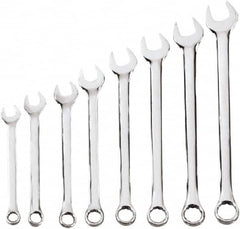 Blackhawk by Proto - 8 Piece, 10mm to 17mm, 6, 12 Point Combination Wrench Set - Metric Measurement Standard, Chrome Finish, Comes in Case - Americas Industrial Supply