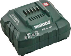 Metabo - 14.4/18/36 Volt, Lithium-Ion Power Tool Charger - 1 hr & 30 min to Charge, AC Wall Outlet Power Source - Americas Industrial Supply