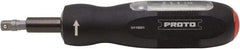 Proto - 1 Piece, 4 to 22 In/Lb, Torque Limiting Screwdriver - 5-3/4" OAL, 1/4" Drive - Americas Industrial Supply
