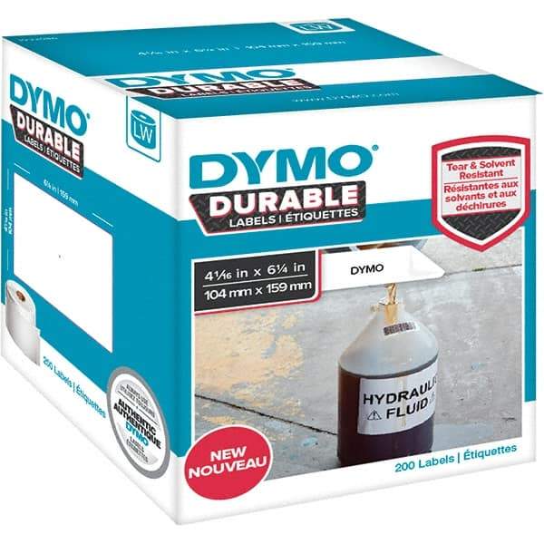 Dymo - Labels, Ribbons & Tapes Type: Extra Large Shipping Labels Color: White - Americas Industrial Supply