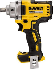 DeWALT - 1/2" Drive 20 Volt Mid-Handle Cordless Impact Wrench & Ratchet - 2,000 RPM, 0 to 3,100 BPM, 330 Ft/Lb Torque, Lithium-Ion Batteries Included - Americas Industrial Supply