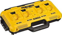 DeWALT - 20 Volt, 4 Battery Lithium-Ion Power Tool Charger - 1 hr & 30 min to Charge, AC Wall Outlet Power Source - Americas Industrial Supply