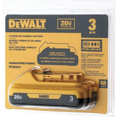 DeWALT - 20 Volt Lithium-Ion Power Tool Battery - 3 Ahr Capacity, 1 hr Charge Time, Series 20V Max - Americas Industrial Supply