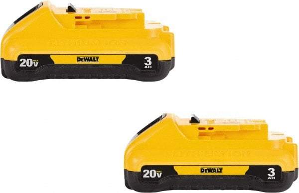 DeWALT - 20 Volt Lithium-Ion Power Tool Battery - 3 Ahr Capacity, 1 hr Charge Time, Series 20V Max - Americas Industrial Supply