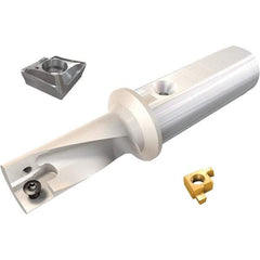 Iscar - 0.984" Max Diam, 2.25xD, 2.22" Max Drill Depth, 1-1/4" Shank Diam, 5.12" OAL, Replaceable Tip Drill - XCMT-MF, XCMT-MG Insert, DRG-MF Toolholder, Series DRG-MF - Americas Industrial Supply