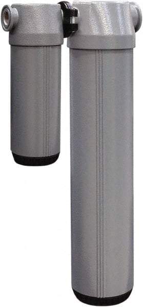 Alpha-Pure - 25 CFM at 100 psi Inlet, 28.75 CFM at 150 psi, 25 CFM at 100 psi Outlet, Desiccant Air Dryer - 1/2" Female NPT x 4.27" Long x 8.8" Wide x 22" High - Americas Industrial Supply