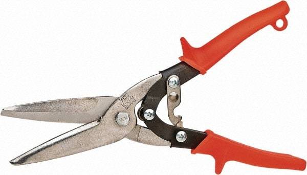 Wiss - 3" Length of Cut, Straight Pattern Multi-Purpose Snip - 10-1/2" OAL, Non-Slip Rubber Handle - Americas Industrial Supply