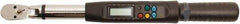 Proto - 3/8" Drive Electronic Torque Wrench - 5 Ft/Lb to 99 Ft/Lb Torque, 0.1 Ft/Lb Graduation, Flex-Head Ratcheting with Reverse Lever - Americas Industrial Supply