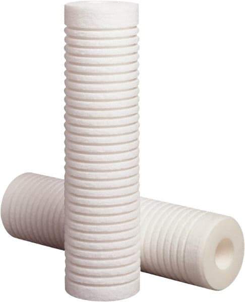 3M Purification - 2.6" OD, 50µ, Polypropylene Melt Blown-Thermal Bonded Cartridge Filter - 20" Long, Reduces High Capacity Sediments Filtration - Americas Industrial Supply