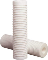 3M Purification - 2.6" OD, 50µ, Polypropylene Melt Blown-Thermal Bonded Cartridge Filter - 10" Long, Reduces High Capacity Sediments Filtration - Americas Industrial Supply